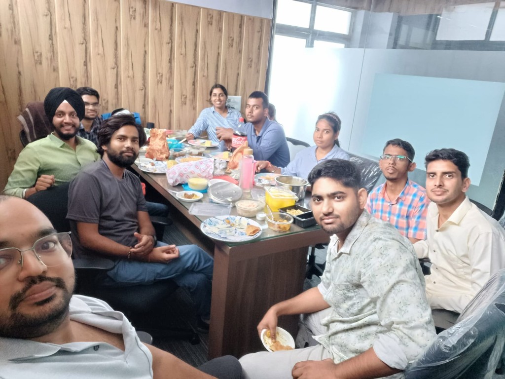 Team lunch at the office
